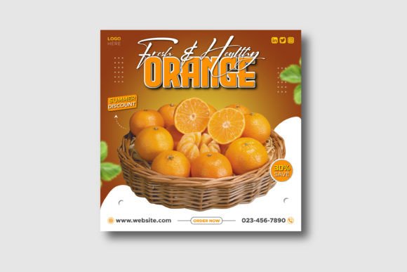 Download Fresh Orange Sale Social Media Post - Social media post Collection