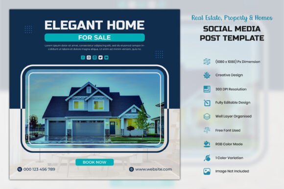 Download Real Estate Social Media Post Template - Social media post Collection