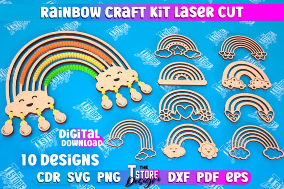 Download Rainbow Craft Kit Bundle | Macrame | CNC - Craft Collection