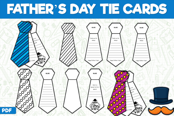 Download Father's Day Tie Card Craft Writing Gift - Craft Collection