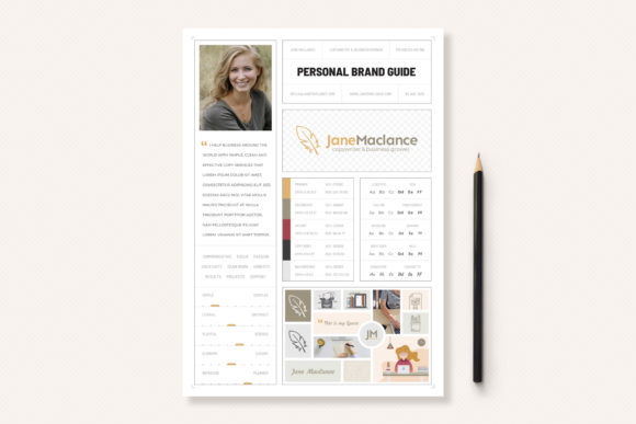 Download One Page Personal Brand Style Guide - Brand style guide Collection